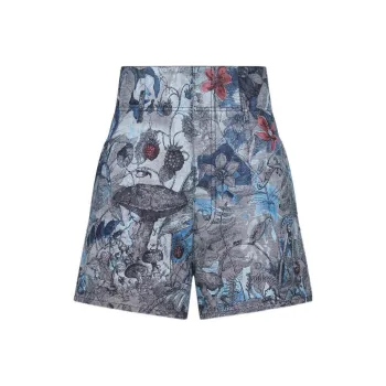 DIOR SS23 Denim Shorts Women's Blue