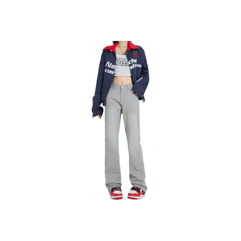 Wen Shan Jeans Unisex Smoke Gray-0