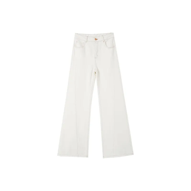 OUNIXUE Jeans Women's White-0
