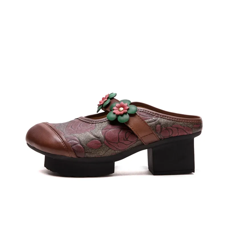 Jay Rubber Sole Closed Toe Slippers Women's-8
