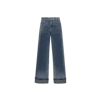 DIOR FW24 Flared Jeans Jeans Women's Blue
