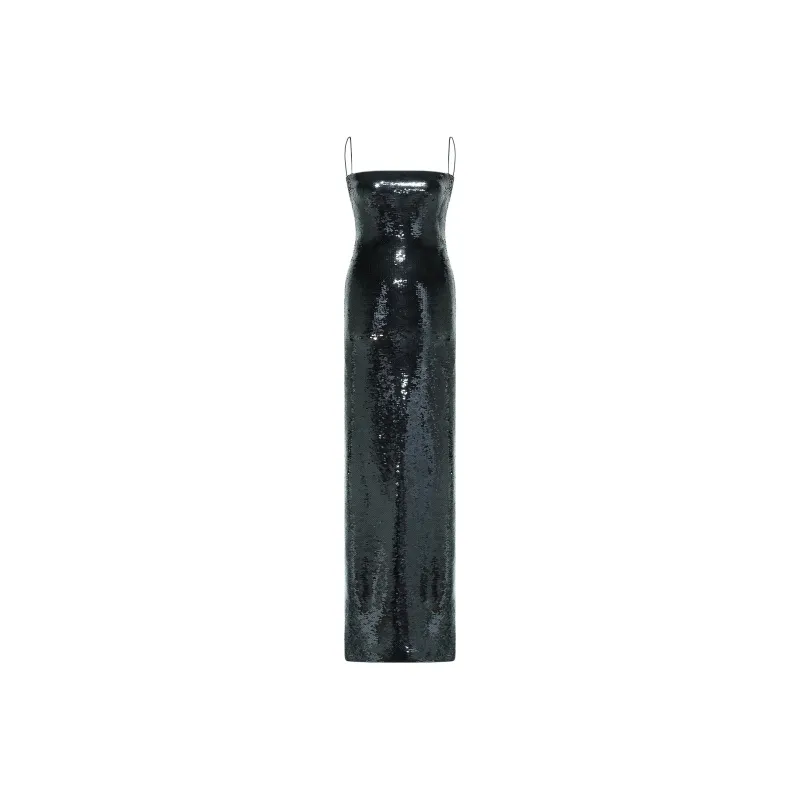 Nue Slip Dresses Women's Black-0