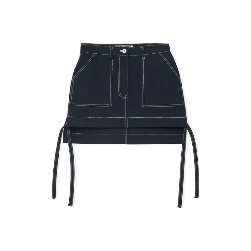 LOEWE Casual Short Skirts Women's Dark Blue-0