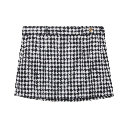 VERSACE Casual Short Skirts Women's Black/White