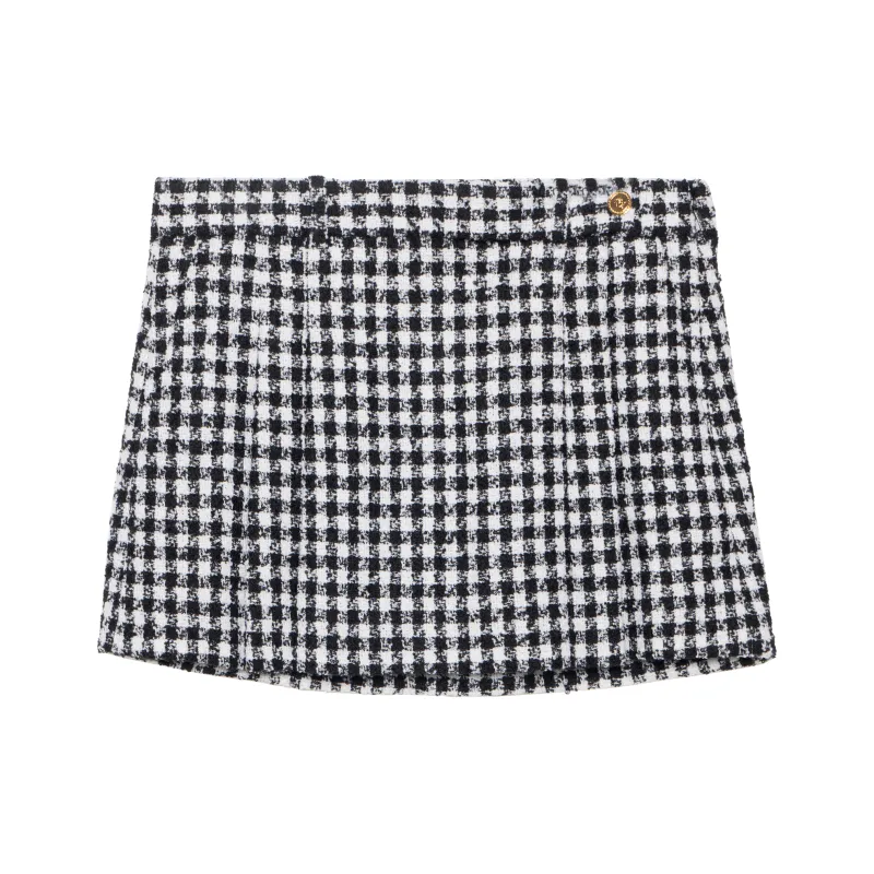 VERSACE Casual Short Skirts Women's Black/White-0