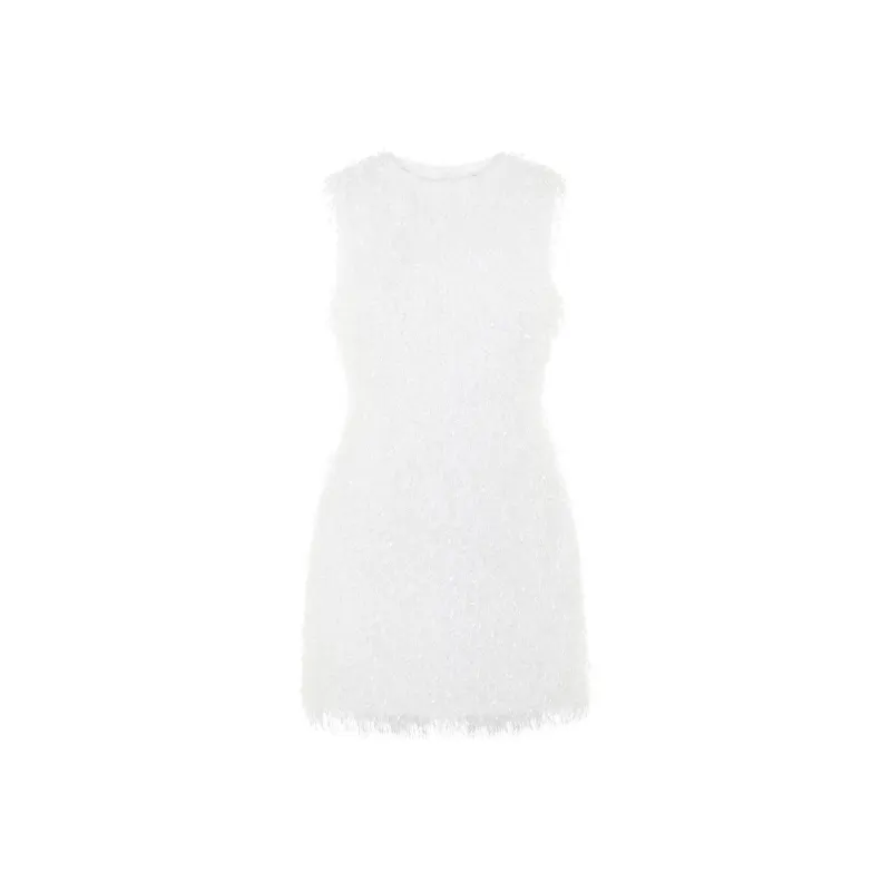 Anna Quan Feather-detailing Mini Dress-0