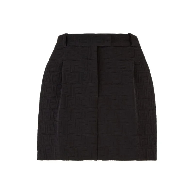 FENDI Ff Jacquard Mini Skirt-0