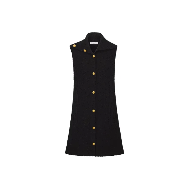 DIOR FW24 Sleeveless Dress Women's Black-0