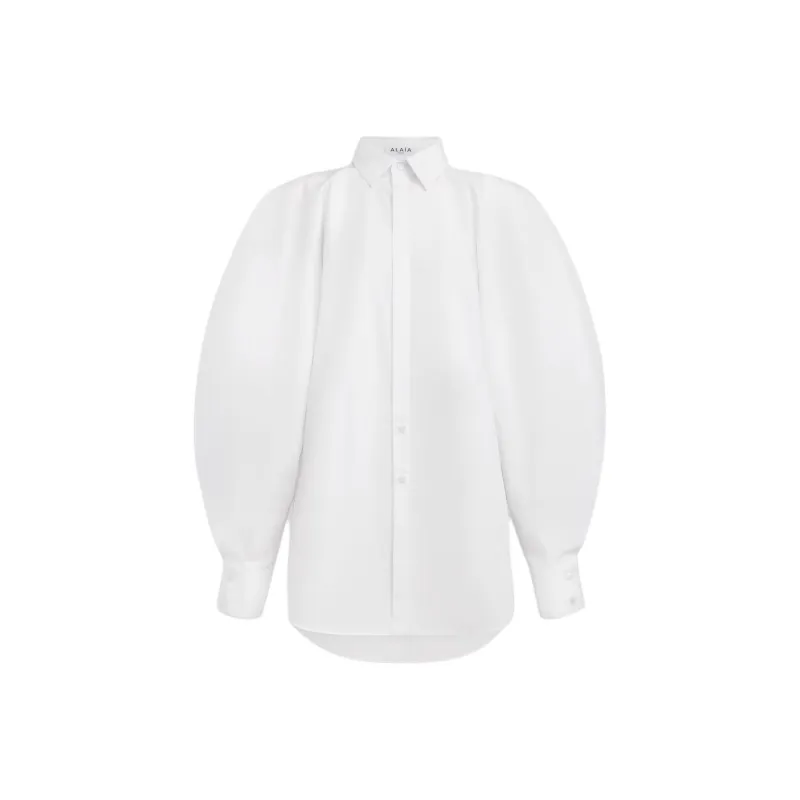Alaia Balloon Sleeved Poplin Shirt-0