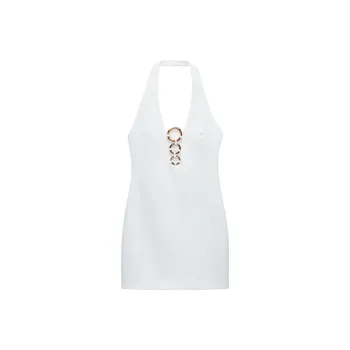 ZARA Slip Dresses Women's White