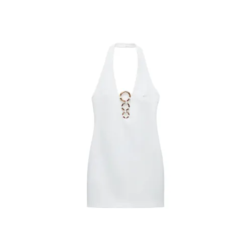 ZARA Slip Dresses Women's White