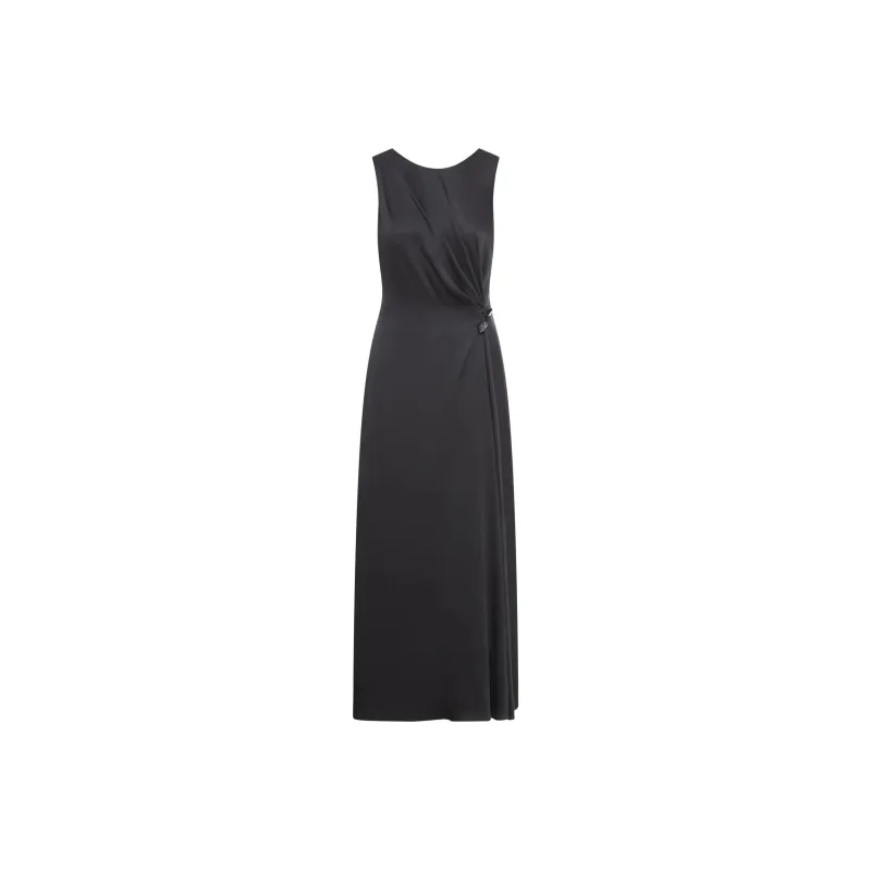 GIORGIO ARMANI Embellished Satin Midi Dress-0