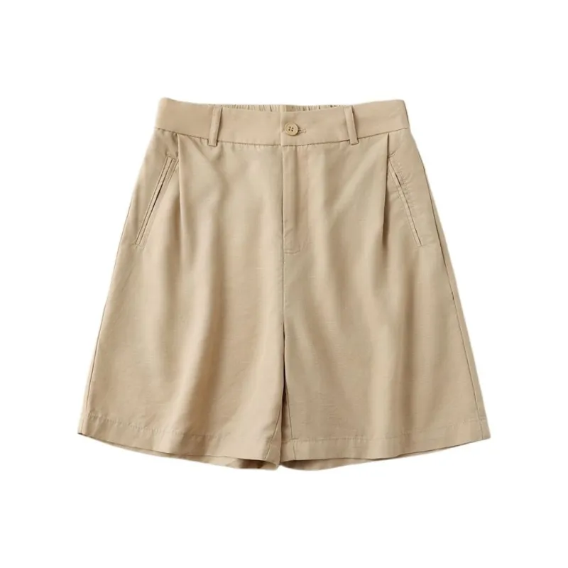 YIRANCHUN Casual Shorts Women's Khaki-0