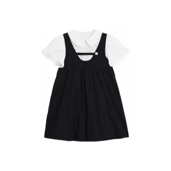Zukizuki Short Sleeved Dress Women's Black