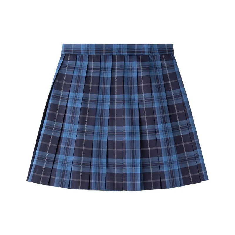 Tokyo Season Casual Short Skirts Women's Whale Fall, Plaid Skirt-0