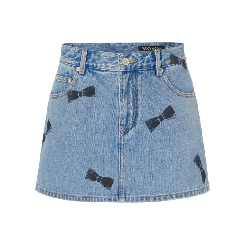 MO&CO Denim Short Skirts Women's-6