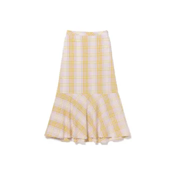 Beams Casual Long Skirts Women's Lavender