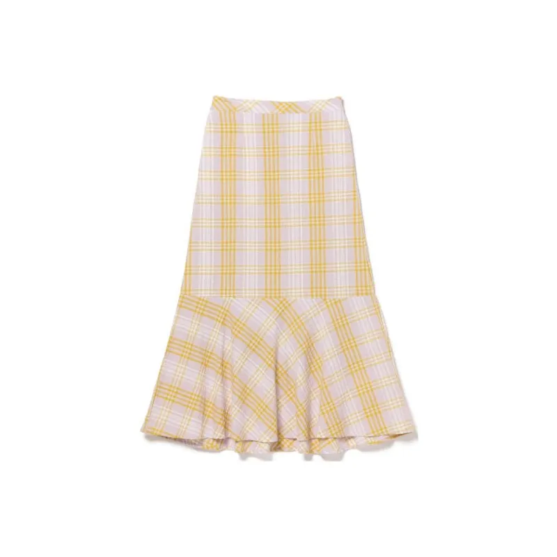 Beams Casual Long Skirts Women's Lavender-0