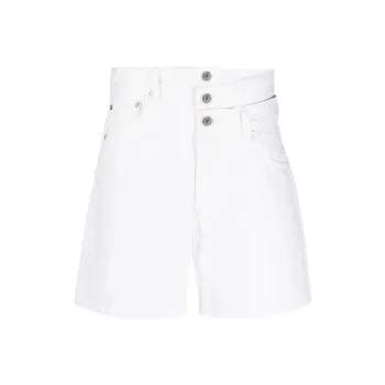 AGOLDE Cut out Denim Shorts
