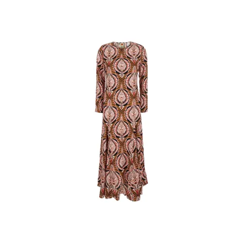 Farm Rio Pineapple Jewelry Midi Dress