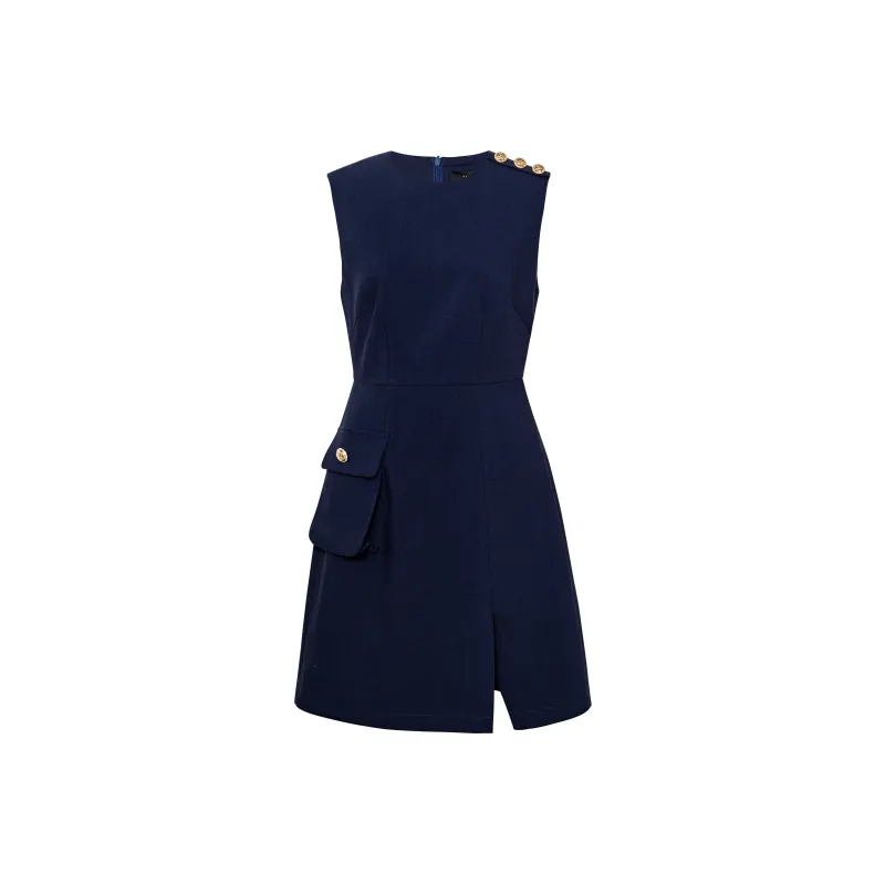 ROEYSHOUSE Sleeveless Dress Women's Dark Blue-0