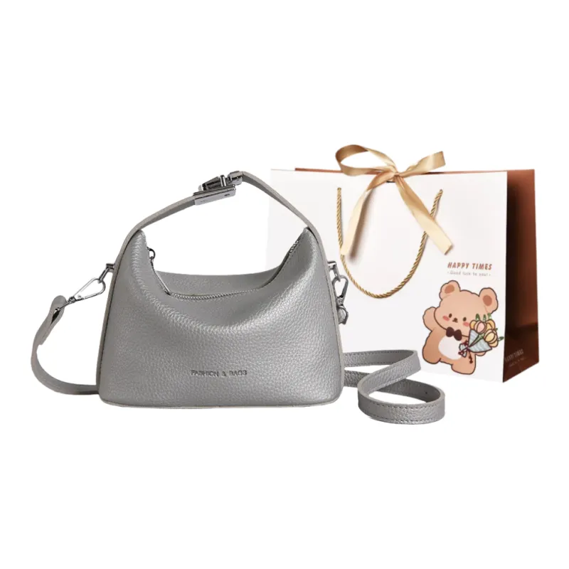 ERANGBEAR PU Crossbody One Shoulder Handbag Regular Women's Ecru, Silver, Black, Light Yellow, Light Green-2