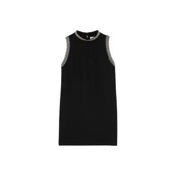 Sandro Rhinestone embellished Mini Dress