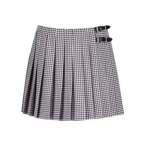 miu Airpod-H miu Airpod-H Plaid Pleated Mini Skirt