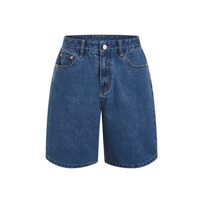 404MOB GANG Denim Shorts Unisex-9