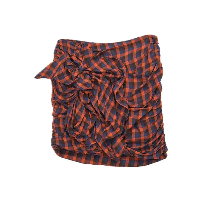BALLY Checked Ruched Mini Skirt-0