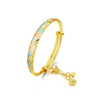 IDEAL 999 Fine Silver Bangles Women's
