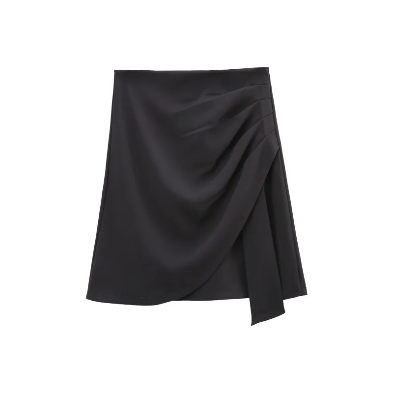 A Paradise For Awakening Casual Short Skirts Women's Black-0
