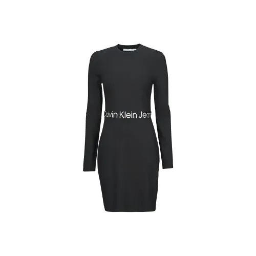 CALVIN KLEIN Long Sleeved Dress Women's Black