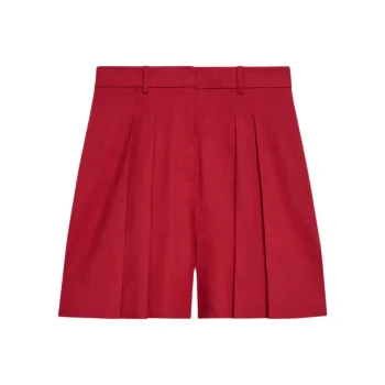 THEORY Casual Shorts Women's Cherry Red