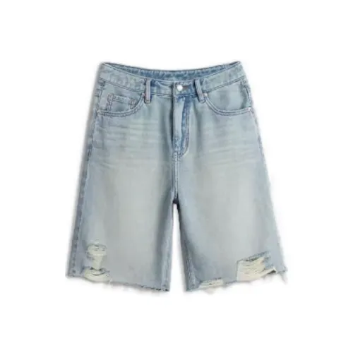 Ran and pure Denim Shorts Women's Light Blue