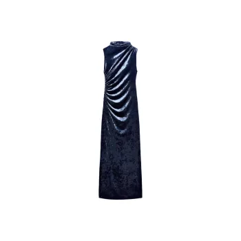 ZARA Sleeveless Dress Women's Night Blue