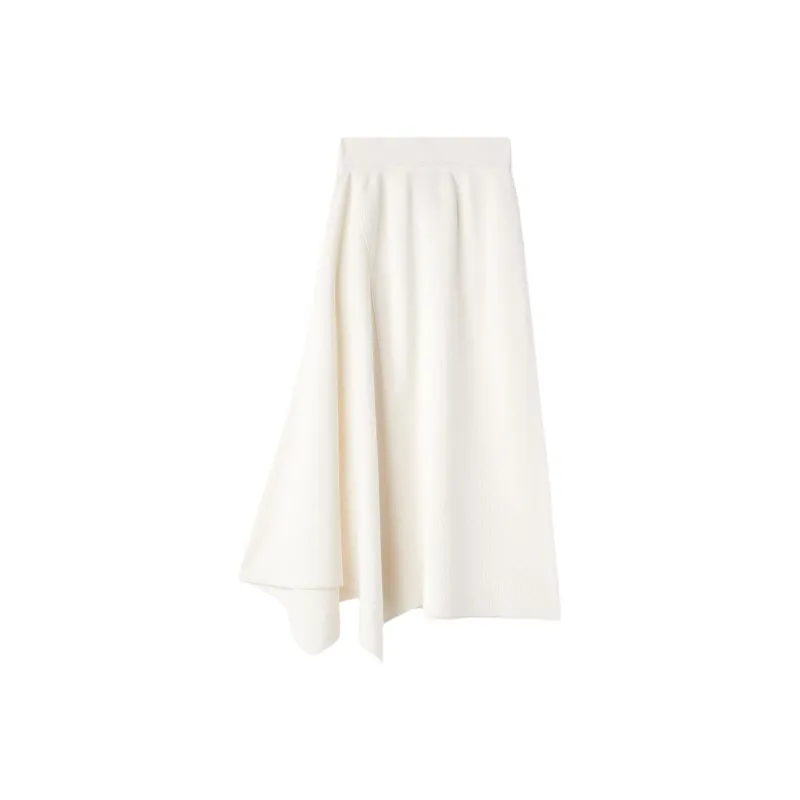 Loro Piana Tazawa Skirt Casual Long Skirts Women's White-0
