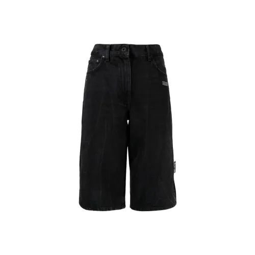 OFF-WHITE Logo-print Knee-length Shorts