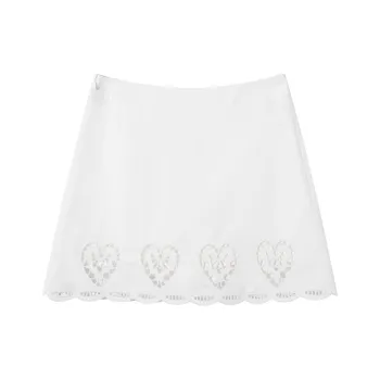 Ouyang Casual Short Skirts Women's White