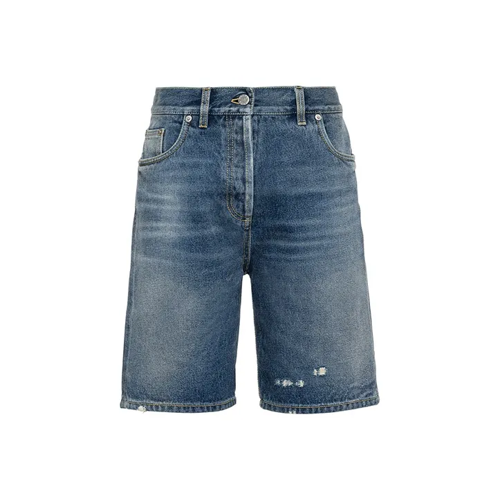 PRADA Denim Shorts Women's Blue-0