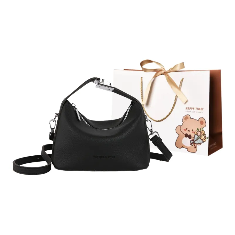 ERANGBEAR PU Crossbody One Shoulder Handbag Regular Women's Ecru, Silver, Black, Light Yellow, Light Green-4