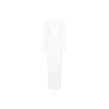 Self portrait Gathered Jersey Maxi Dress