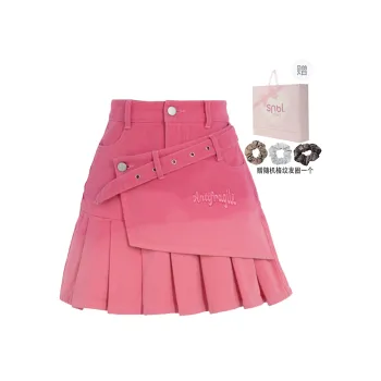 SNBL Denim Short Skirts Women's Pink