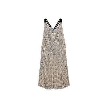 PRADA FW24 Slip Dress Women's Crystal