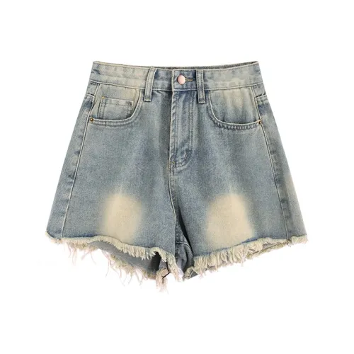 MINCOCROSEPEPPAR Denim Shorts Women's Nostalgic Blue