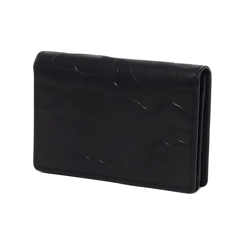 A BATHING APE Cow Leather Card Holder Men's Black-1