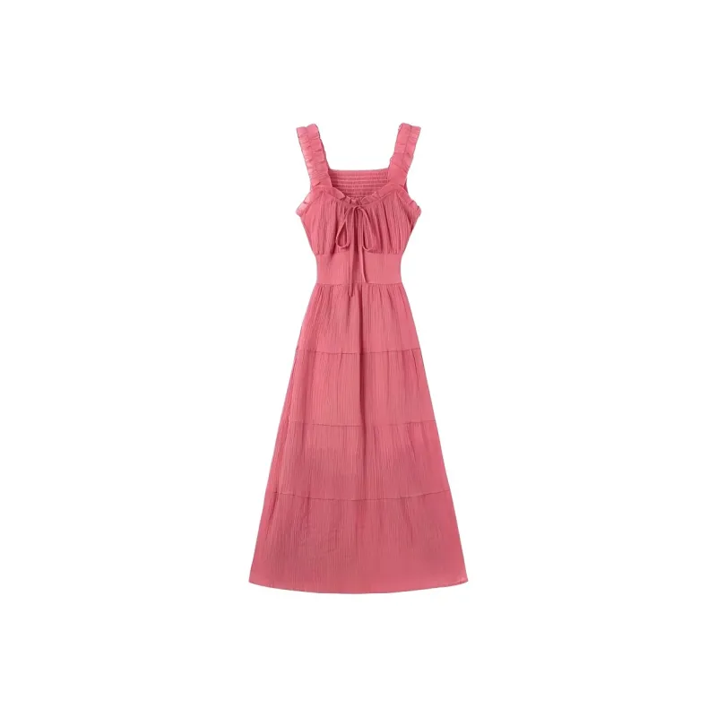 OZVO Slip Dresses Women's Fuchsia-0