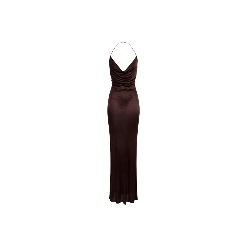 Elisabetta Franchi Slip Dress Women's Burgundy-0