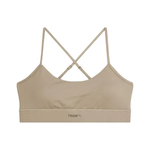 PUMA EVOLVE Low Impact Training Bra Sports Underwear Women's Khaki