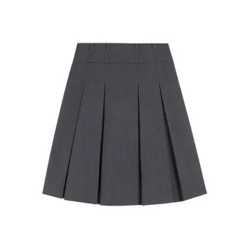 AMAZING SONG Casual Short Skirts Women's Minimalist Gray